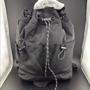 Dagne Dover Black Drawstring Men's Backpack